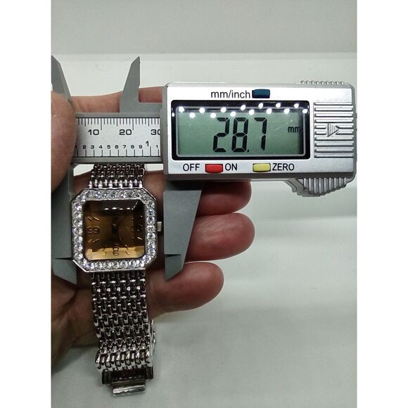 Victoria Wieck Beverly Hills B4055 Amber Crystal Vintage Watch - Picture 8 of 15